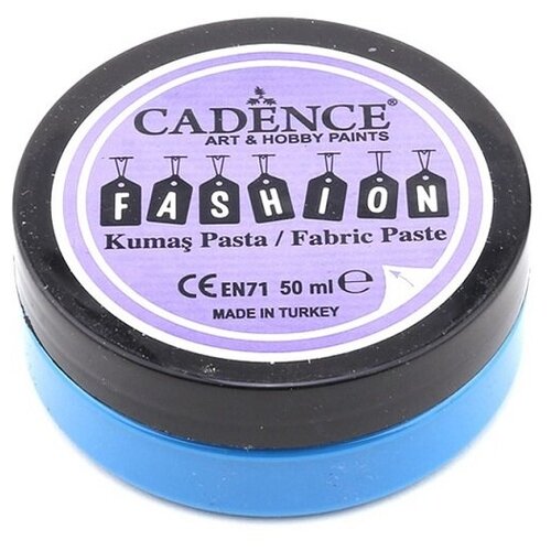 Рельефная паста для ткани Cadence Fashion Fabric Relief Paste, 50 ml. Turquoise-FP 10