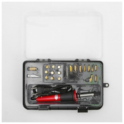 Набор для выжигания с фигурными насадками Профи в футляре 2575₽