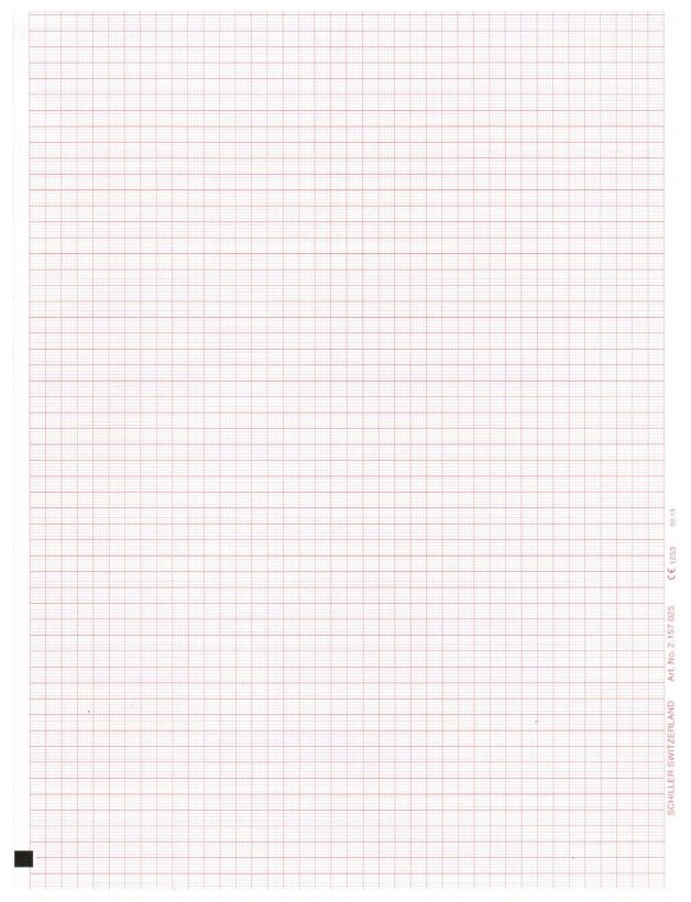 Бумага для ЭКГ Schiller AT-102, 210мм, 100 л, /2,157050/ (orig).