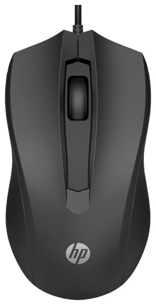 Мышь проводная HP Wired Mouse 100, 1600dpi , Черный 6VY96AA