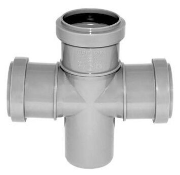 фото Канализационная крестовина россия 50 мм угол 87 град.