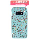 Чехол (накладка) Vixion TPU для Samsung Galaxy S10e / Самсунг Галакси С10е сподкладкой (голубой) - изображение