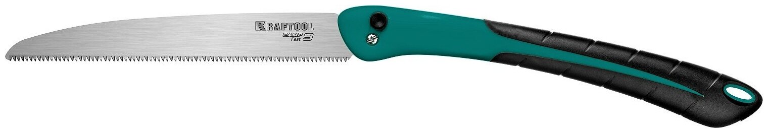 KRAFTOOL CAMP Fast 9 ножовка для быстрого реза сырой древесины, 250 мм - фотография № 1