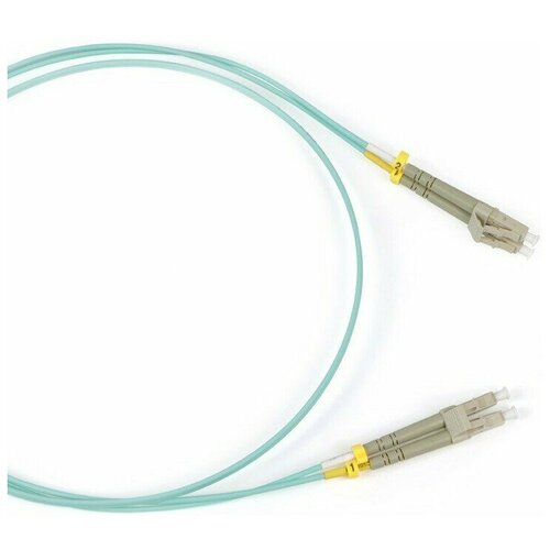 Патч-корд Hyperline FC-D2-503-LC/PR-LC/PR-H-1M-LSZH-AQ, 1м (FC-503-LC-LC-10G-1M)