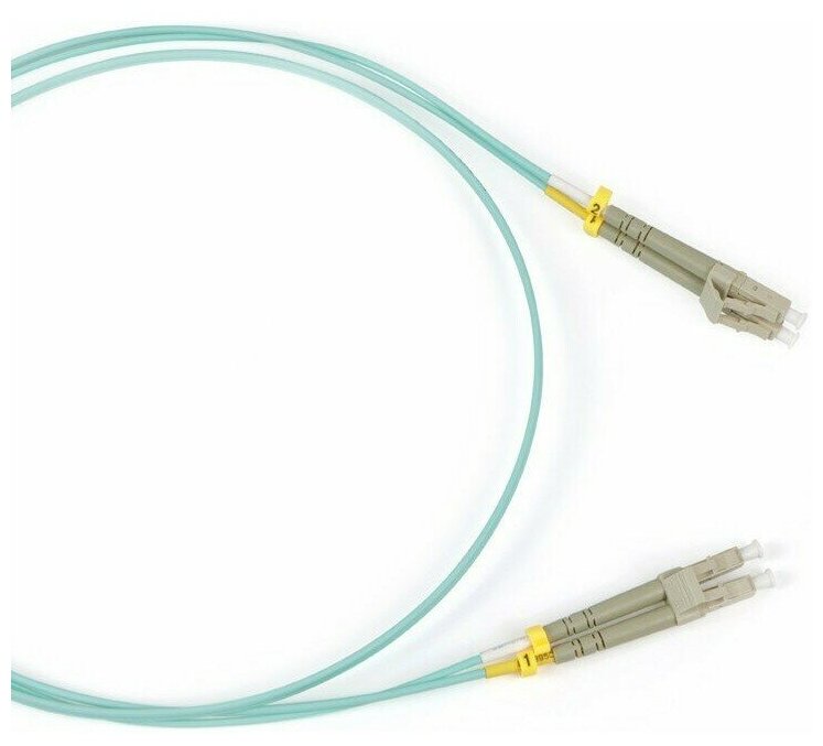 Патч-корд Hyperline FC-D2-503-LC/PR-LC/PR-H-1M-LSZH-AQ, 1м (FC-503-LC-LC-10G-1M)