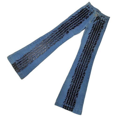 Джинсы MEWEI, размер 176/38, черный, синий джинсы mewei размер 128 черный