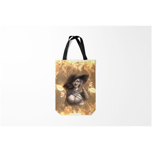 фото Сумка-шоппер / 31х42 см / геймерам / resident evil 18 dimitrescu village z burnettie