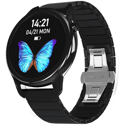 Водонепроницаемые часы GSMIN WP33s Ceramic с измерением давления и пульса Черный 590000₽