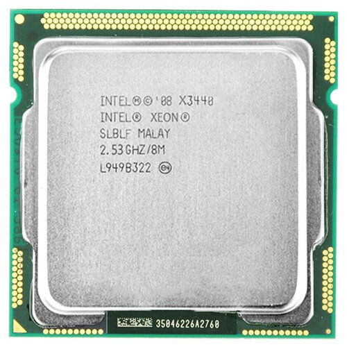 Процессор Intel Xeon X3440 LGA1156, 4 x 2533 МГц, Dell процессор intel xeon x3480 lynnfield lga1156 4 x 3067 мгц oem
