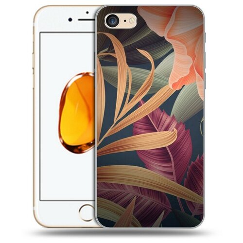 Дизайнерский силиконовый чехол для Iphone SE 2020 Тропические листья дизайнерский силиконовый чехол для realme gt тропические листья