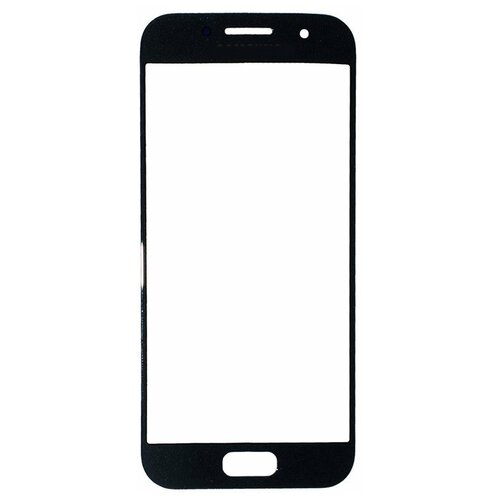 чехол накладка litchi grain для samsung galaxy a3 2017 sm a320f серый Стекло Samsung Galaxy A3 2017 SM-A320F (черный) под переклейку