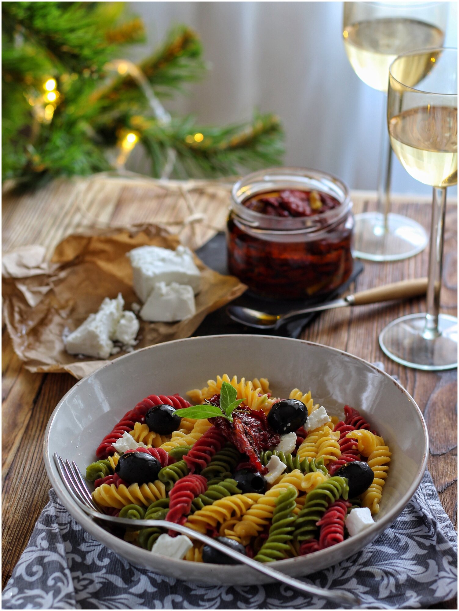 Макароны La Pasta Naturale Фузилли со шпинатом, свеклой и тыквой, 300 г - фотография № 3