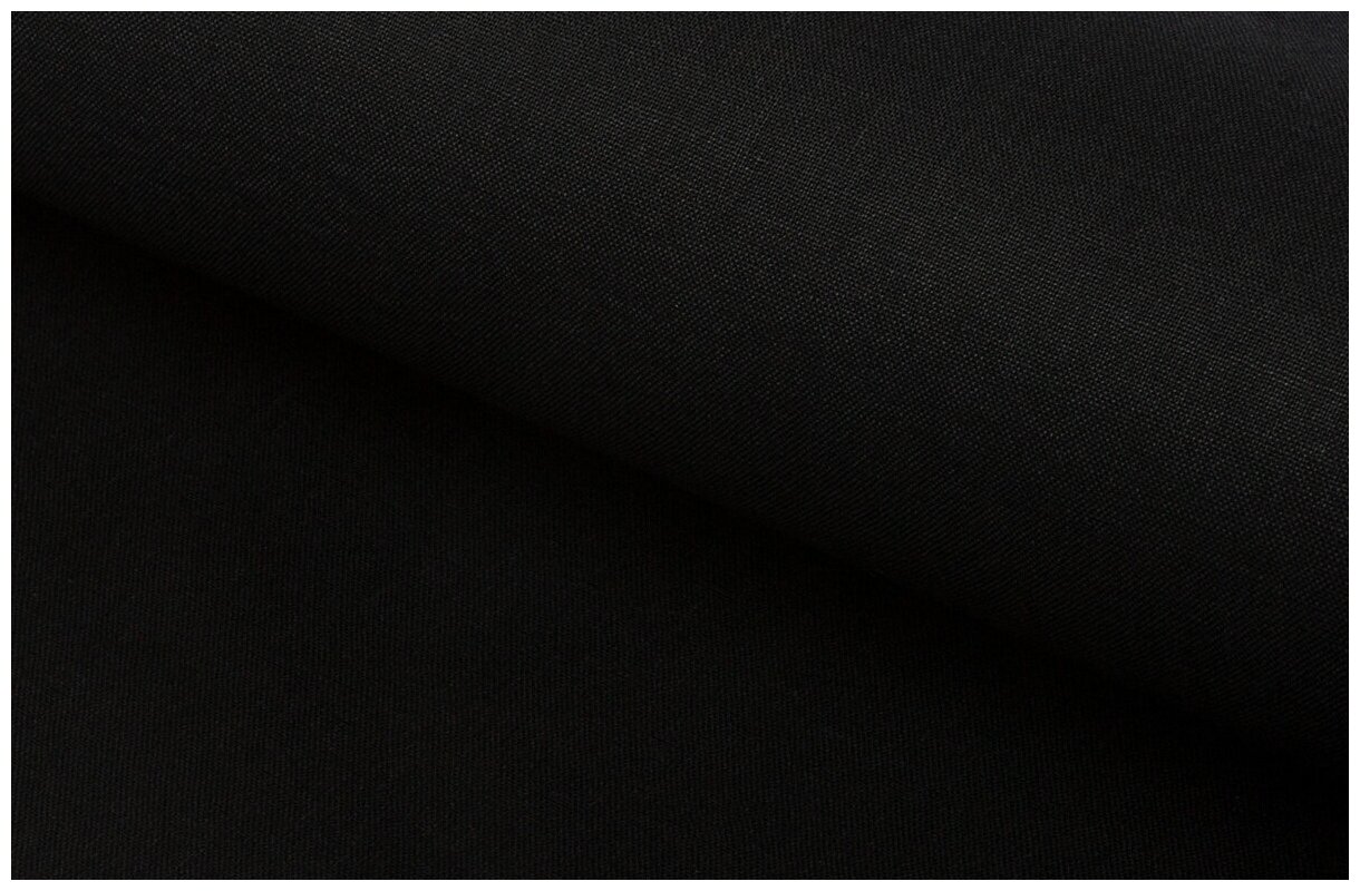 Сорочечная Ткань для шитья Тиси (35%ХБ, 65%ПЭ), Текса Вей, плотность 120г/м3, ширина 1,5*2,5, черный