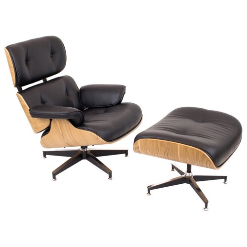 Реклайнер Relax черный, экокожа