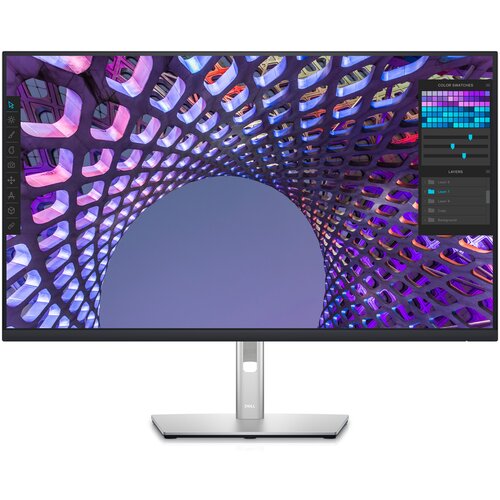 31.5 Монитор DELL P3223QE, 3840x2160, 60 Гц, IPS, черный/серебристый монитор жк dell s2417dg 23 8 черный