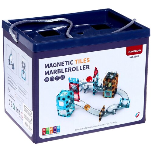 Конструктор Xinbida онструктор Xinbida Конструктор Xinbida Magnetic Tiles Marbleroller 9961, 48 дет.