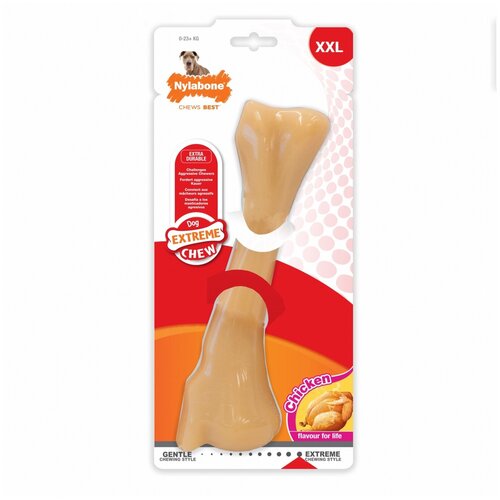 Nylabone супер-косточка экстра-жесткая с ароматом курицы, XXL