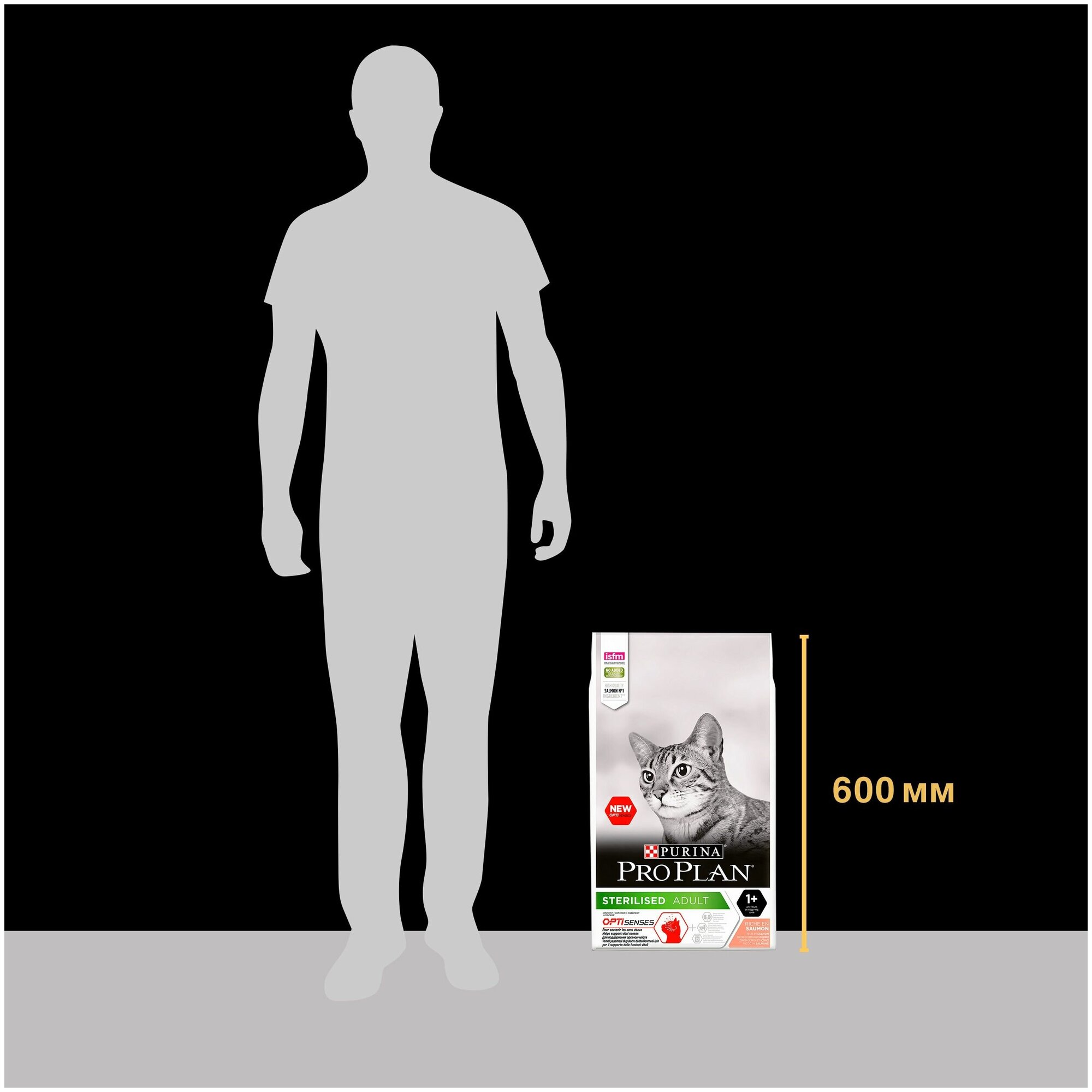Pro Plan Sterilised Корм для стерилизованных кошек и котов с Лососем, 10 кг - фотография № 10