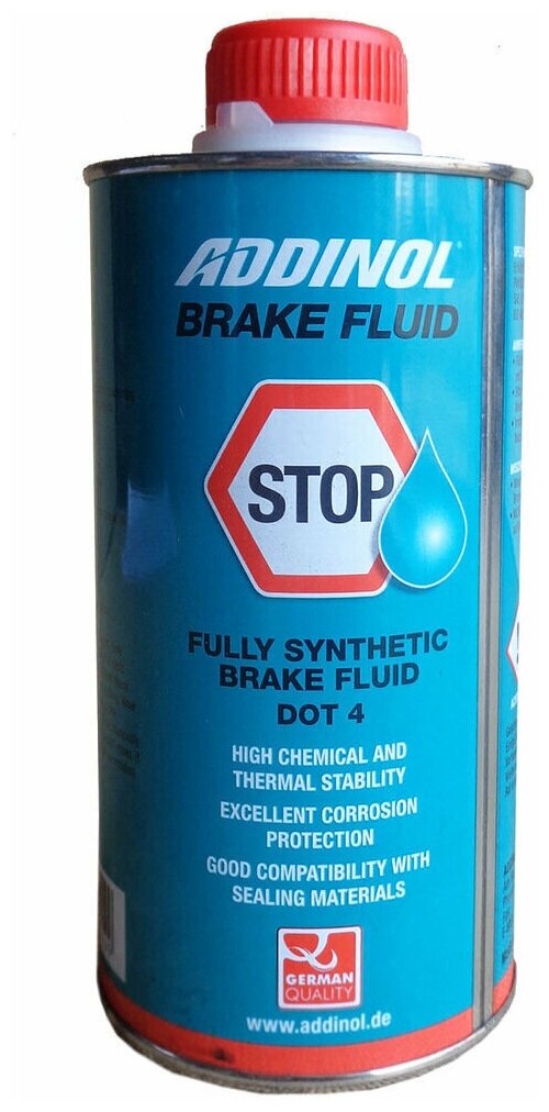 Тормозная жидкость ADDINOL Brake Fluid DOT 4 (0,5л)