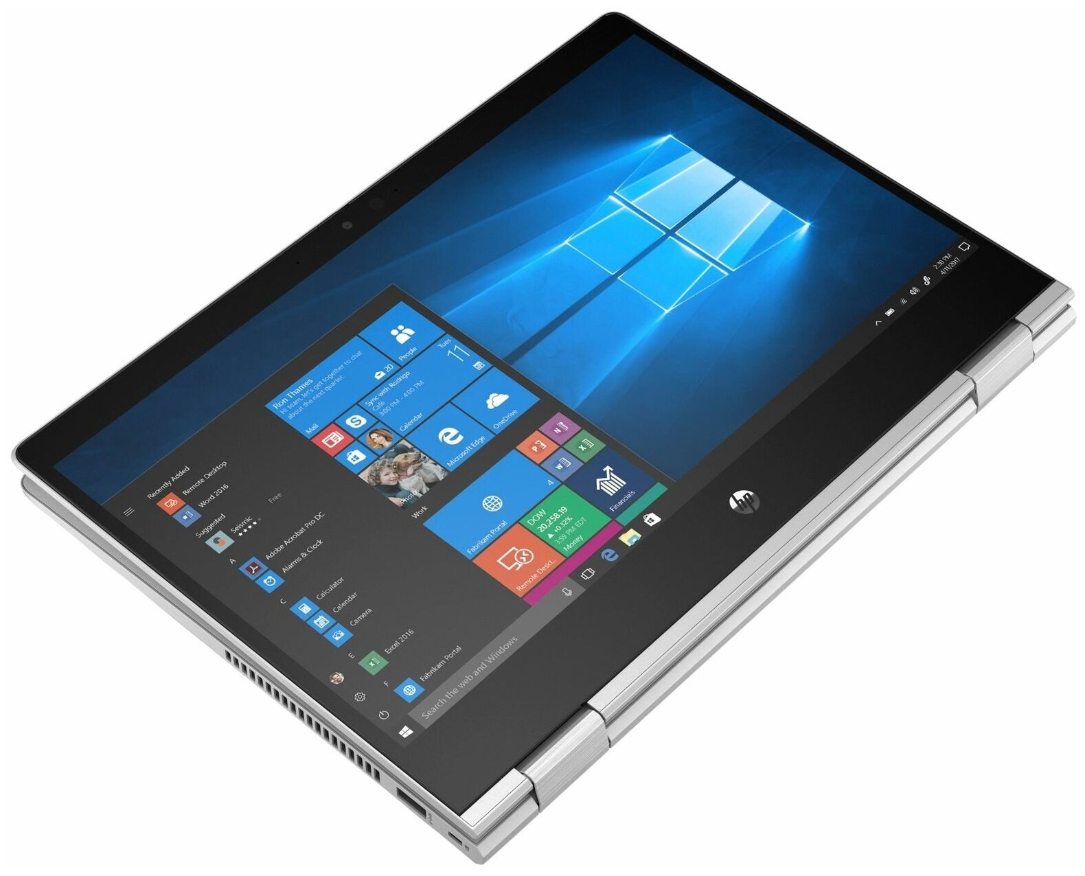 Ноутбук HP ProBook x360 435 G8 Silver 4B2P2EA AMD Ryzen 5 5600U 23 GHz8192Mb256Gb SSDAMD Radeon GraphicsWi-FiBluetoothCam1331920x1080Windows 10