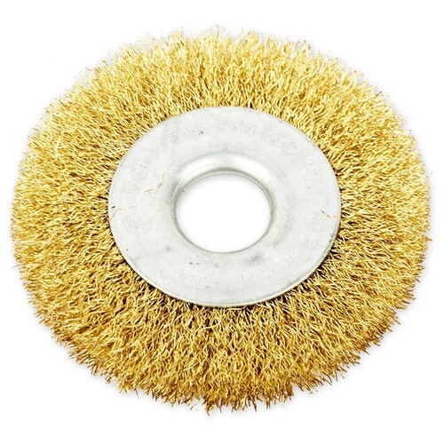 Щетка Для Ушм Плоская 100 Мм, Посадка 22.2 Мм, Латунированная Проволока Arnezi R8042100 ARNEZI арт. R8042100