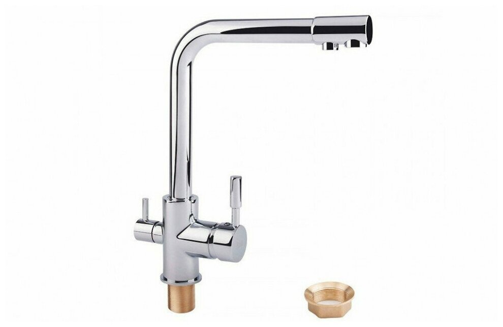 Potato P4098, Смеситель для кухни с подключением к фильтру (покрытие хром)