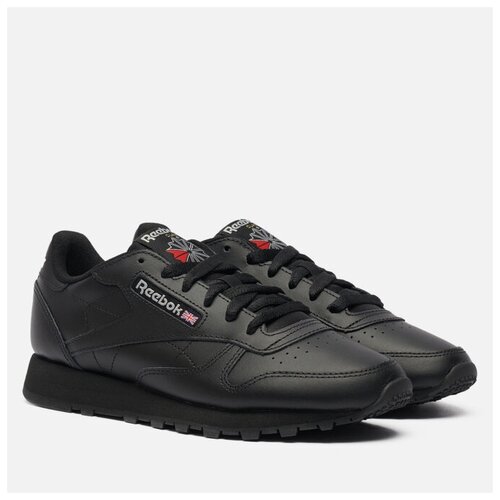 Женские кроссовки Reebok Classic Leather чёрный, Размер 40 EU