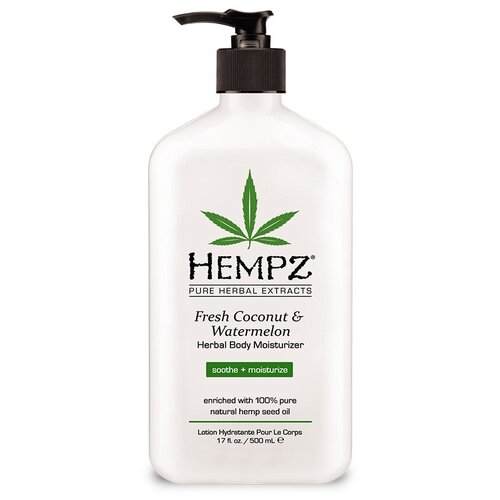 Hempz Молочко для тела увлажняющее Кокос и Арбуз Fresh Coconut  & Watermelon Herbal Moisturizer 500 мл