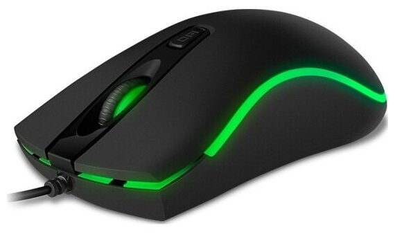 Мышь Sven RX-530S бесшумн клав 31кл 800-1200DPI подсветка чёрная