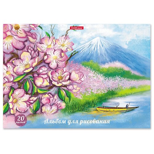 Альбом для рисования на клею ErichKrause Цветущая Япония, А4, 20 листов 49828
