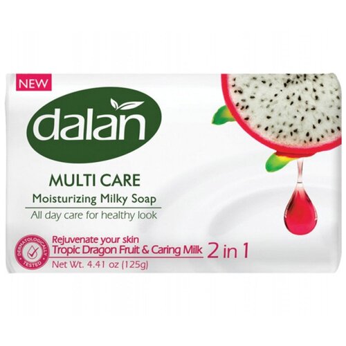 Мыло туалетное твердое Dalan Multi Care 150г, Питайя и Молоко (Турция) 6 шт. в заказе