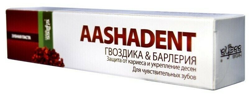 Аюрведическая зубная паста Гвоздика Барлерия Aasha Herbals 100 гр