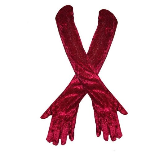 фото Перчатки бархатные красные взрослые forum novelties