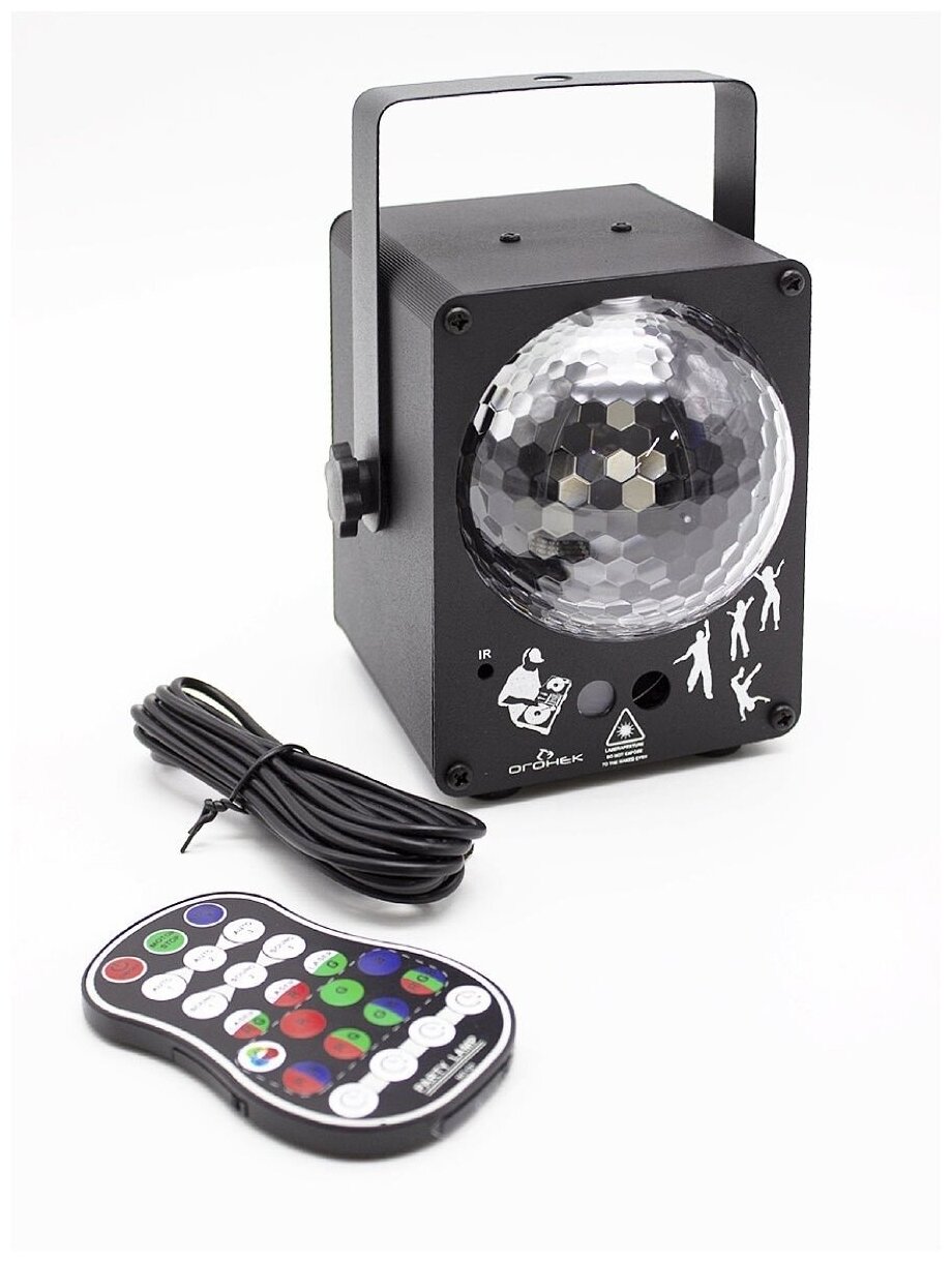 Дискошар светодиодный мини Проектор детский Светомузыка для дома OG-LDS200 Огонек