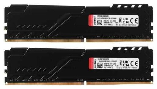 Оперативная память DIMM 32 Гб DDR4 3600 МГц Kingston Fury Beast (KF436C18BBK2/32) PC4-28800 2x16 Гб