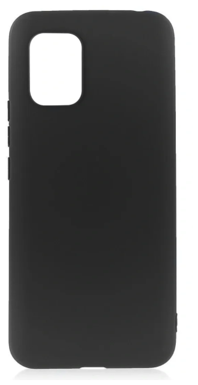 Чехол силиконовый для Xiaomi Mi 10 Lite, черный