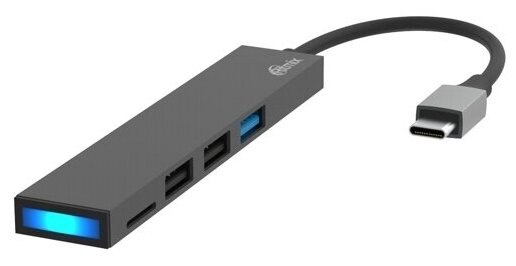 Разветвитель USB-C Ritmix CR -4314 хаб - концентратор 2 порта USB201порт USB30металл