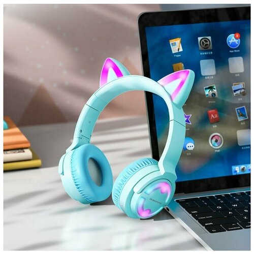 Беспроводные наушники BOROFONE BO15 Cat головные синий 149000₽