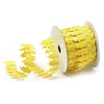 Ленты декоративные для шитья и рукоделия шир 20 мм цв. желтый уп. 9,14 м - изображение