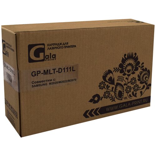 Картридж GalaPrint GP_MLT-D111L_New chip совместимый тонер картридж (Samsung MLT-D111L - SU801A) 1800 стр, черный profiline pl mlt d111l 1800 стр черный