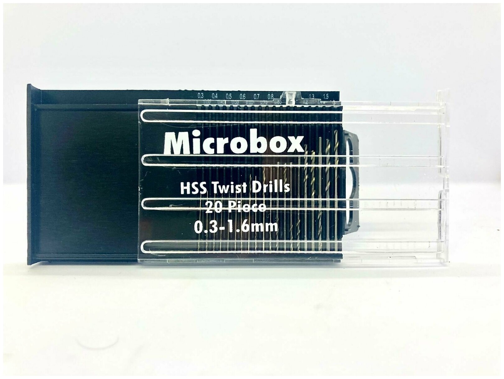 Микросверла из быстрорежущей стали, 0,3-1,6 мм, 20 шт./компл
