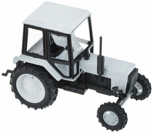 Сувенирная модель Трактора МТЗ-82 Люкс-2 белый 1:43