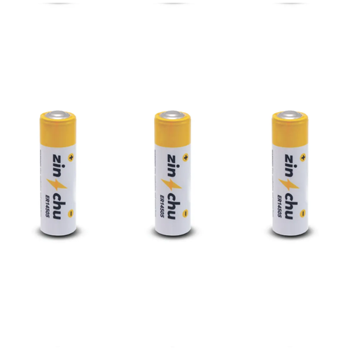батарейка saft ls 14500 aa 2 25ah 3 6 вольт без усов Батарейка литиевая Zinchu, тип ER14505, 3.6В, 3 шт.