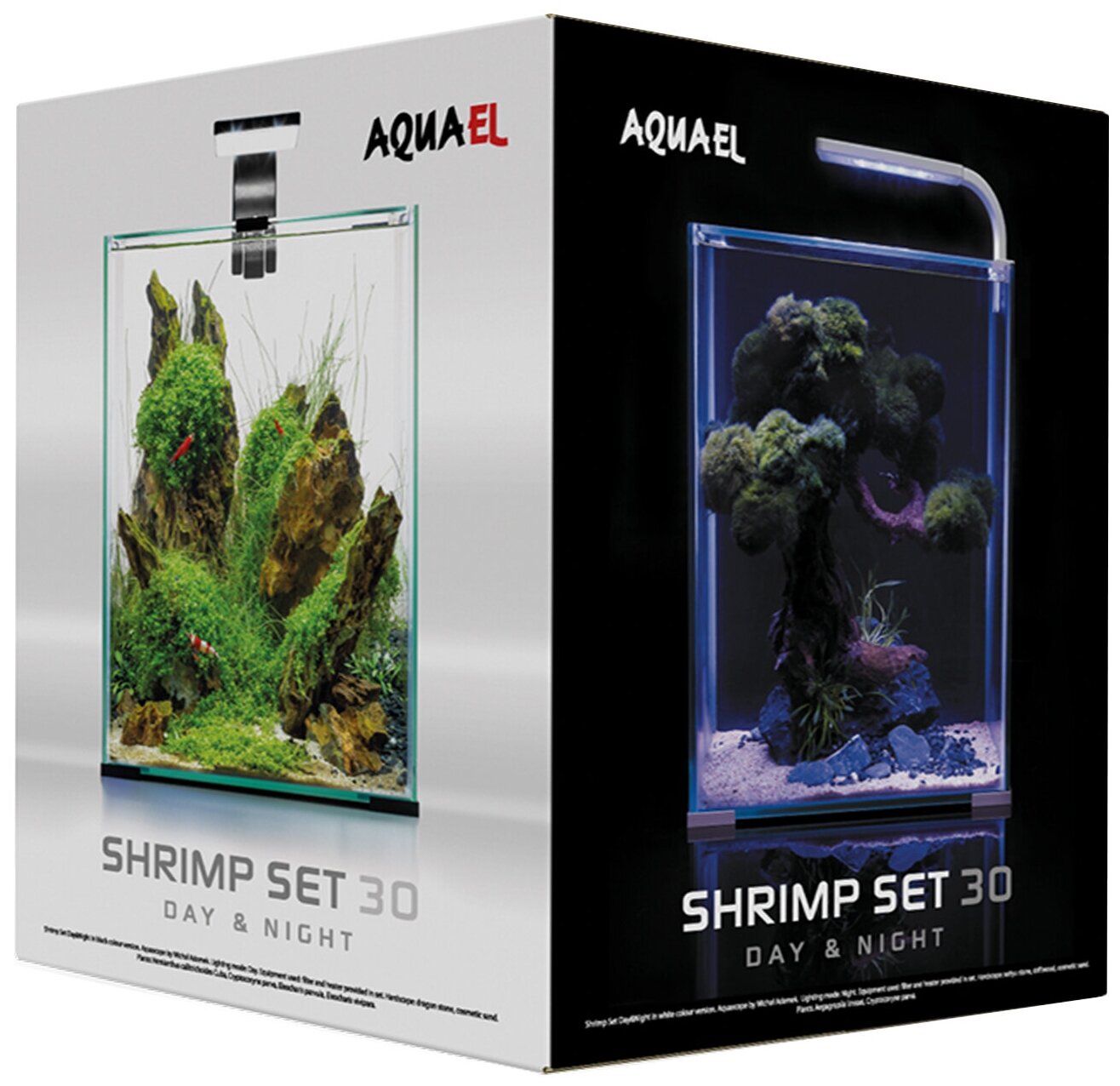 Aквариум AQUAEL SHRIMP SET DAY & NIGHT 30 белый (30 л)