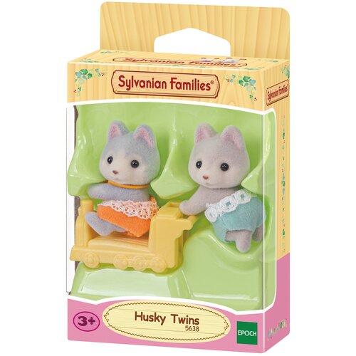 Sylvanian Families Игровой набор Близнецы хаски, 5638 sylvanian families набор игровой овечки близняшки 5621