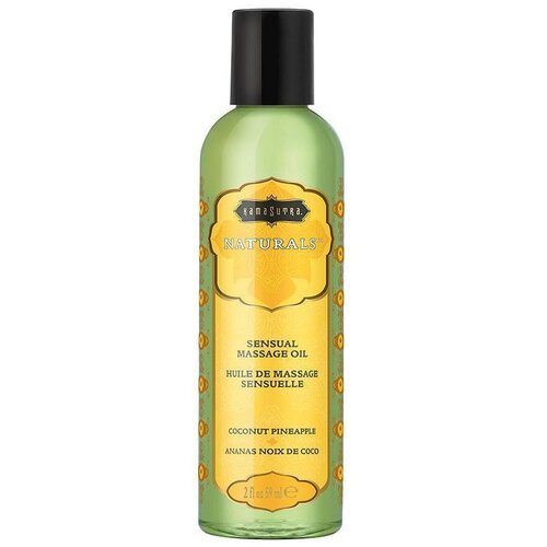 Kama Sutra Массажное масло Naturals Coconut Pineapple с ароматом кокоса и ананаса - 59 мл.