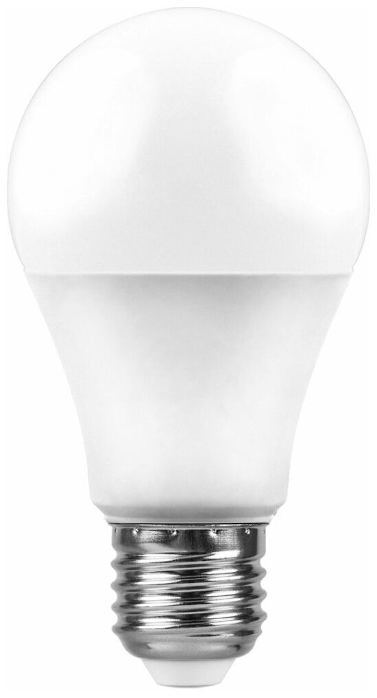 Лампа светодиодная, (7W) 230V E27 4000K A60, LB-91, комплект 5 шт.