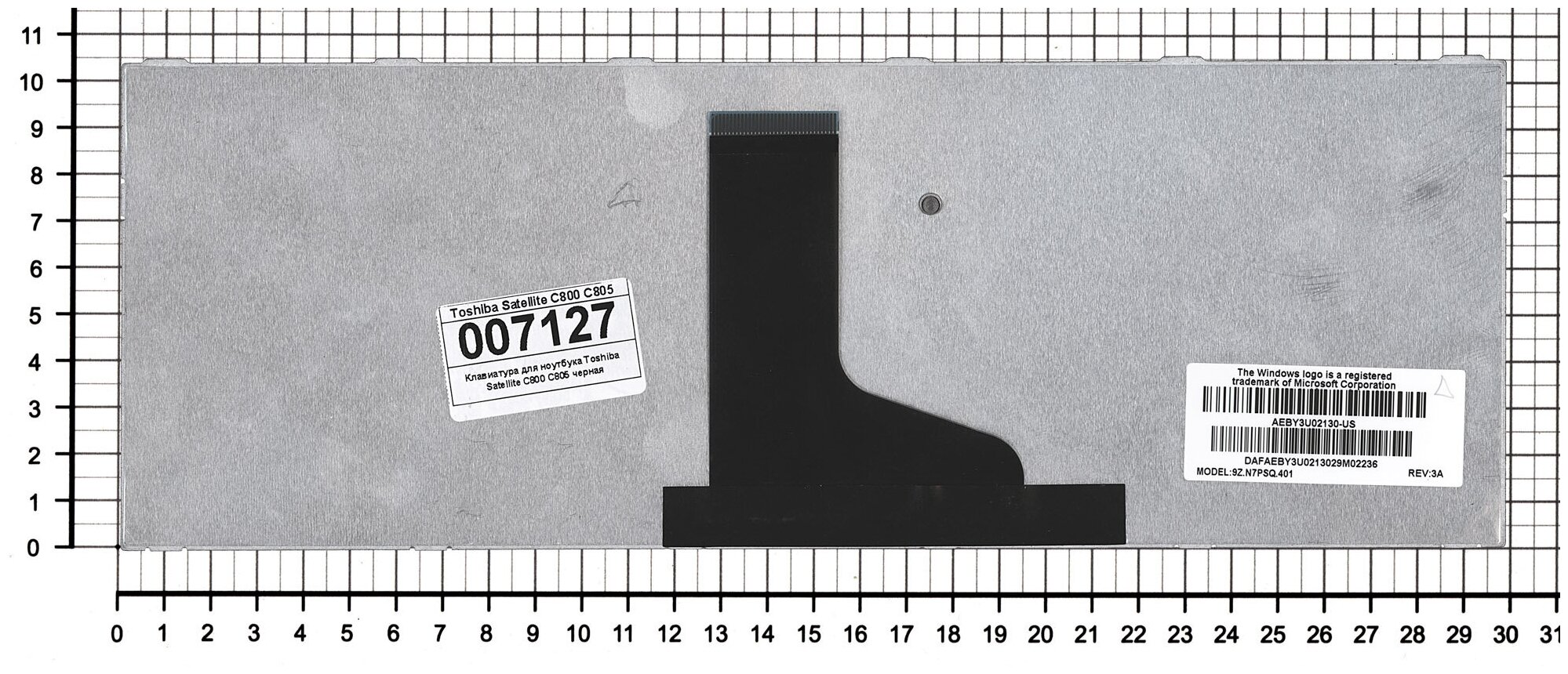 Клавиатура для ноутбука Toshiba MP-11B33US6G50W черная