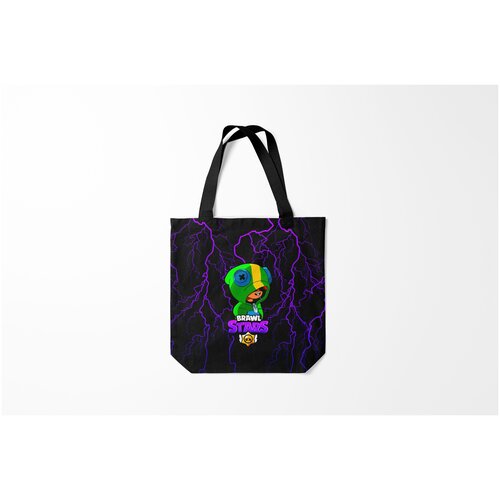 фото Сумка-шоппер / 40х40 см / геймерам / brawl stars leon burnettie