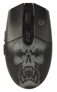 Мышь игровая беспроводная Defender Beta GM-707L LED6D400 mAh1600dpi бесшумная подсветка встроенный АКБ